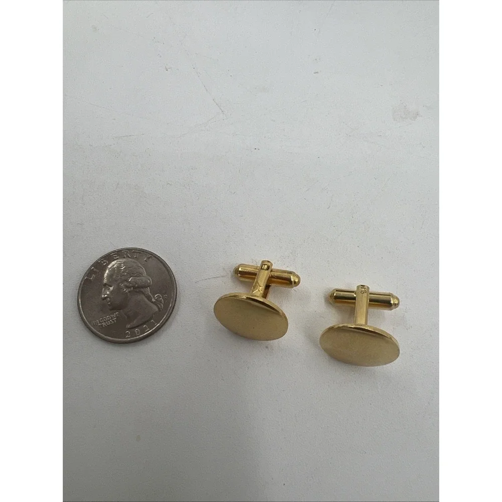 Polished Gold Tone Cufflinks Phoenix Bird Hallmark Wedding Tux Vintage